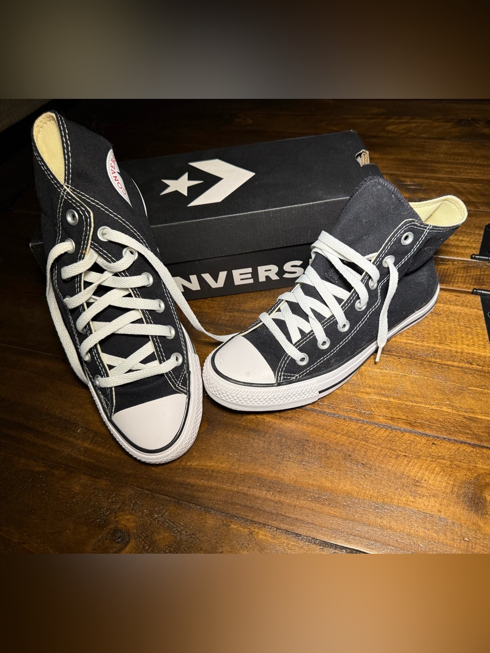NIB Converse Chuck Taylor All Star High Top Black Sneakers Women 8 Men 6